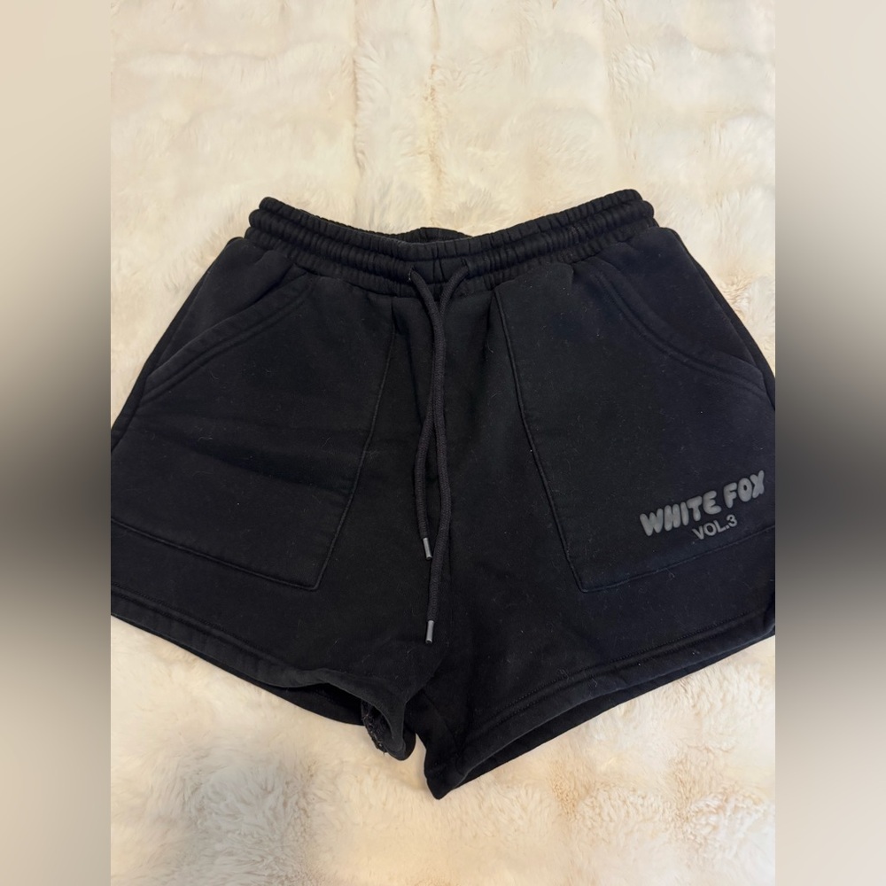 White Fox Sweat Shorts